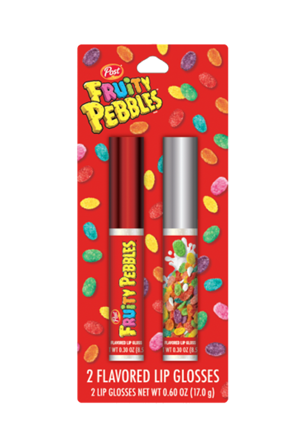 Fruity PEBBLES cereal flavored lip gloss wands